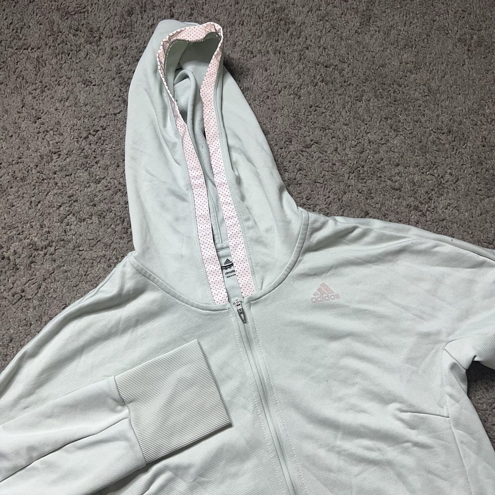 Adidas Reflect Hoodie Sweatshirt Womens  N Climalite Full Zip Beyond The Run